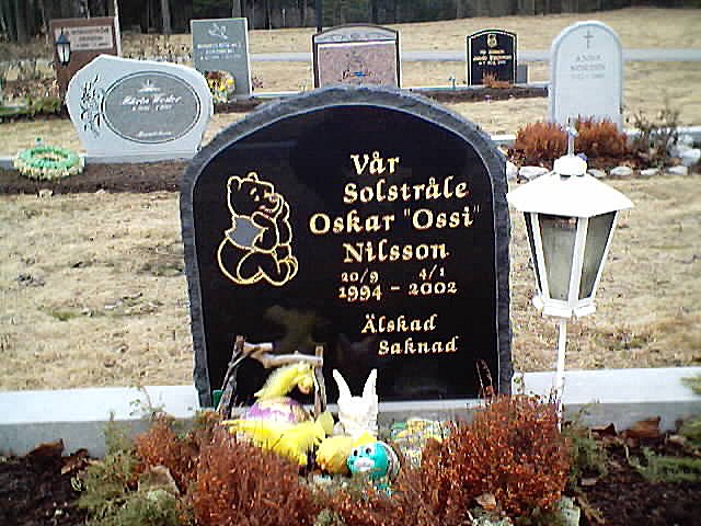 P&aring;skfint p&aring; Oskars grav.